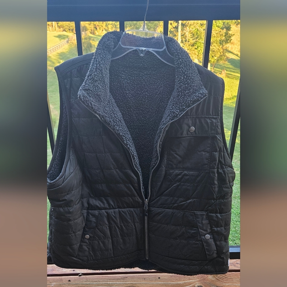 Carhartt Black/dark gray Quilted Sherpa-Lined Vest